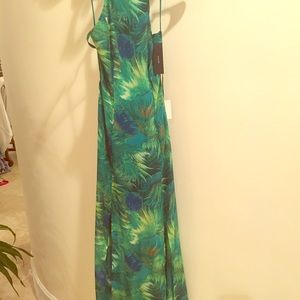 Lulu’s “Tropic of Discussion Green Maxi Dress”